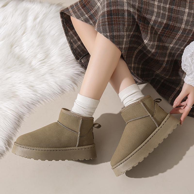 Fleece-Lined Slipper Boots