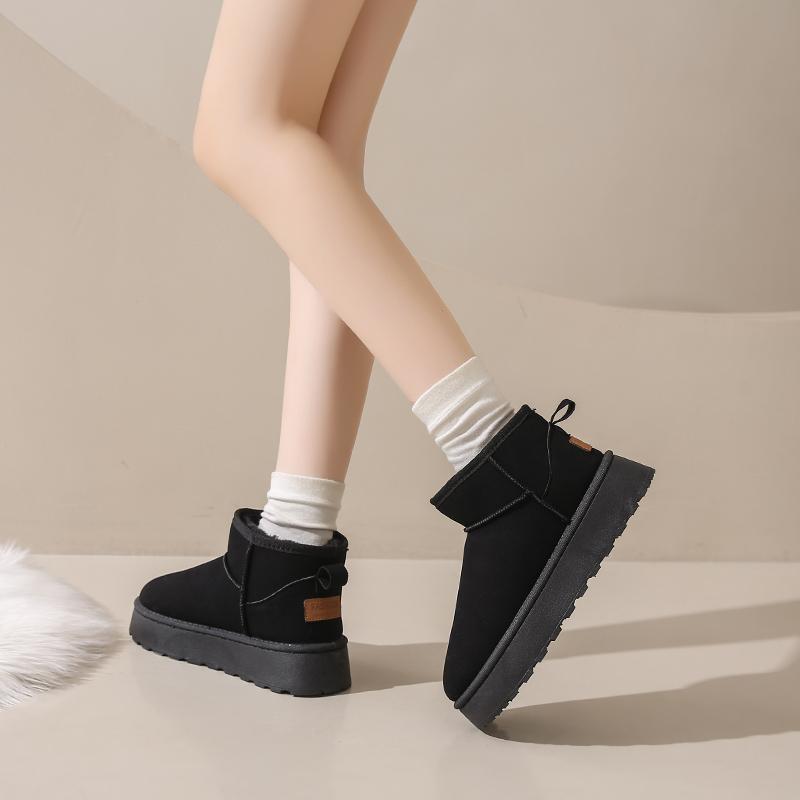 Fleece-Lined Slipper Boots