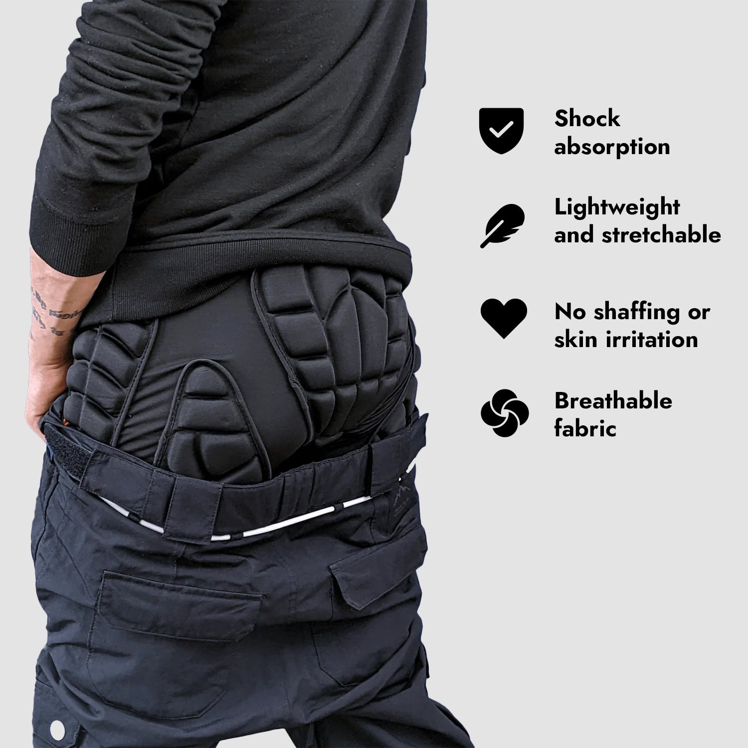 Padded Shorts for Skiing and Snowboarding